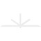 Ekena Millwork Kennewick Architectural Grade PVC Gable Bracket, 108"W x 36"H x 2"D x 4"F, 8/12 Pitch GBP108X36X0204KEN00 - alternate 3